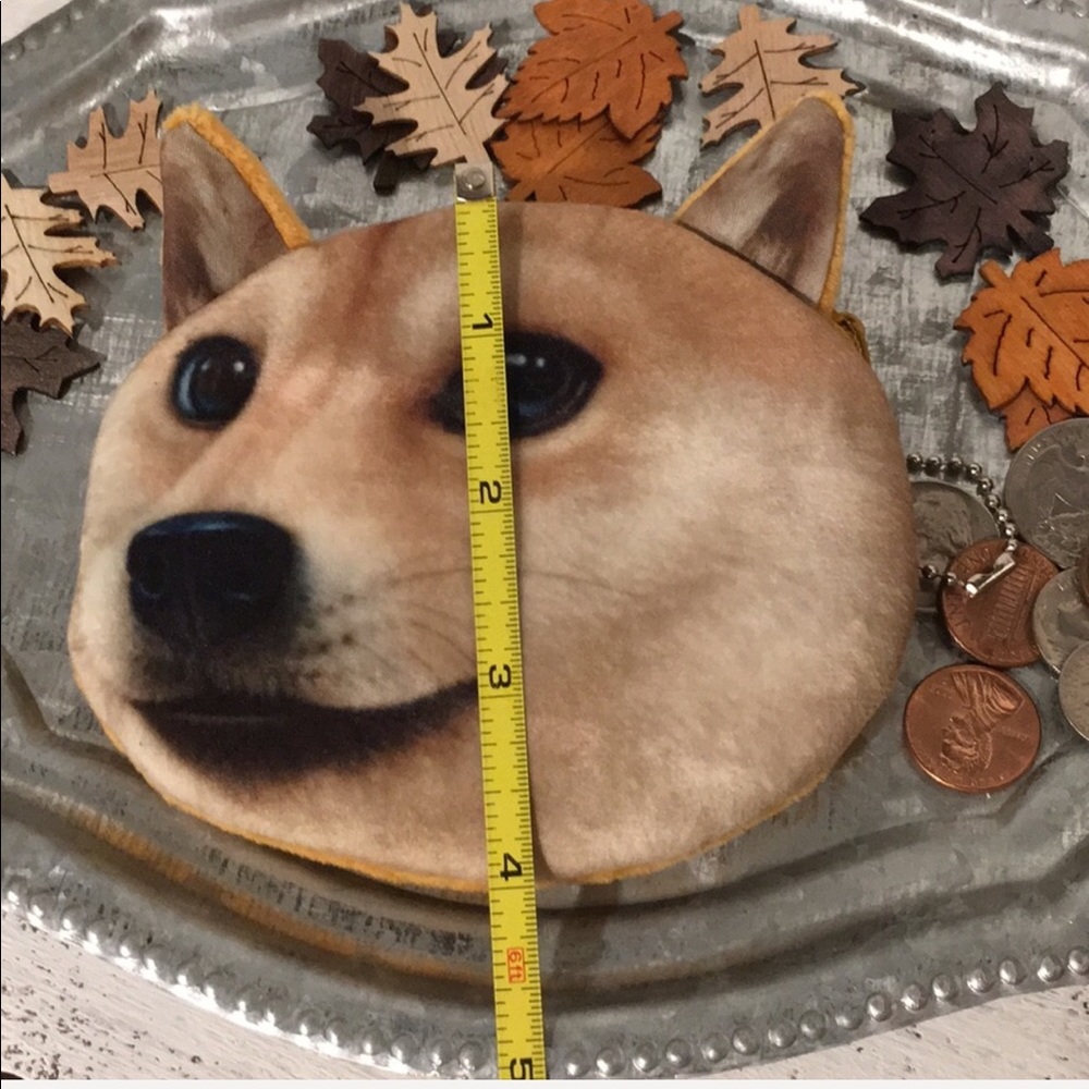 Shibu Inu Dog Coin Purse Funny Lookin’ - Picture 8 of 8